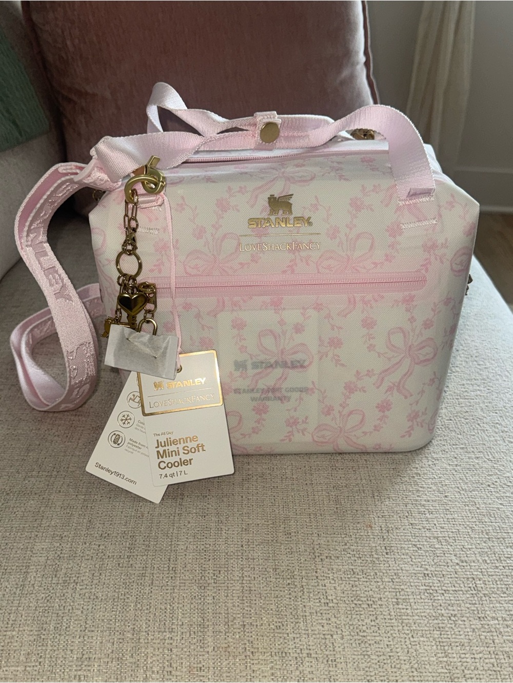Stanley LoveShackFancy Holiday Julienne Mini Soft Cooler